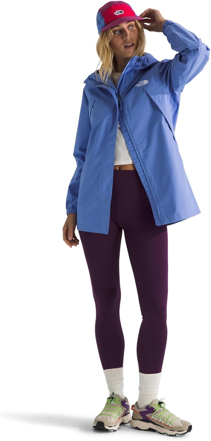image:imageTHE NORTH FACE Womens Antora Rain Parka Breathable Waterproof Jacket Seam Sealed Adjustable Hood amp Zip Hand PocketsVirtual Blue