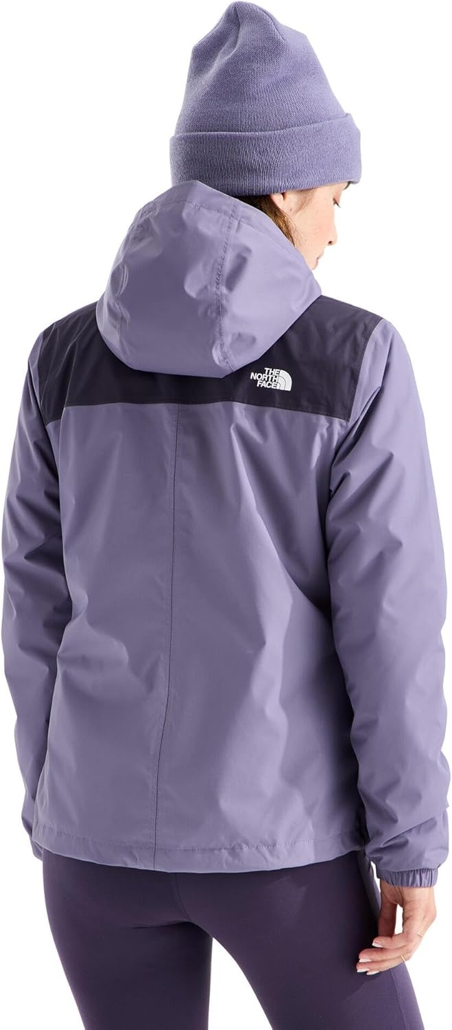 image:imageTHE NORTH FACE Womens Antora Triclimate Jacket Waterproof Shell Warm Inner Fleece Layer Adjustable Hood With DrawcordGrounded PlumEndless Dusk
