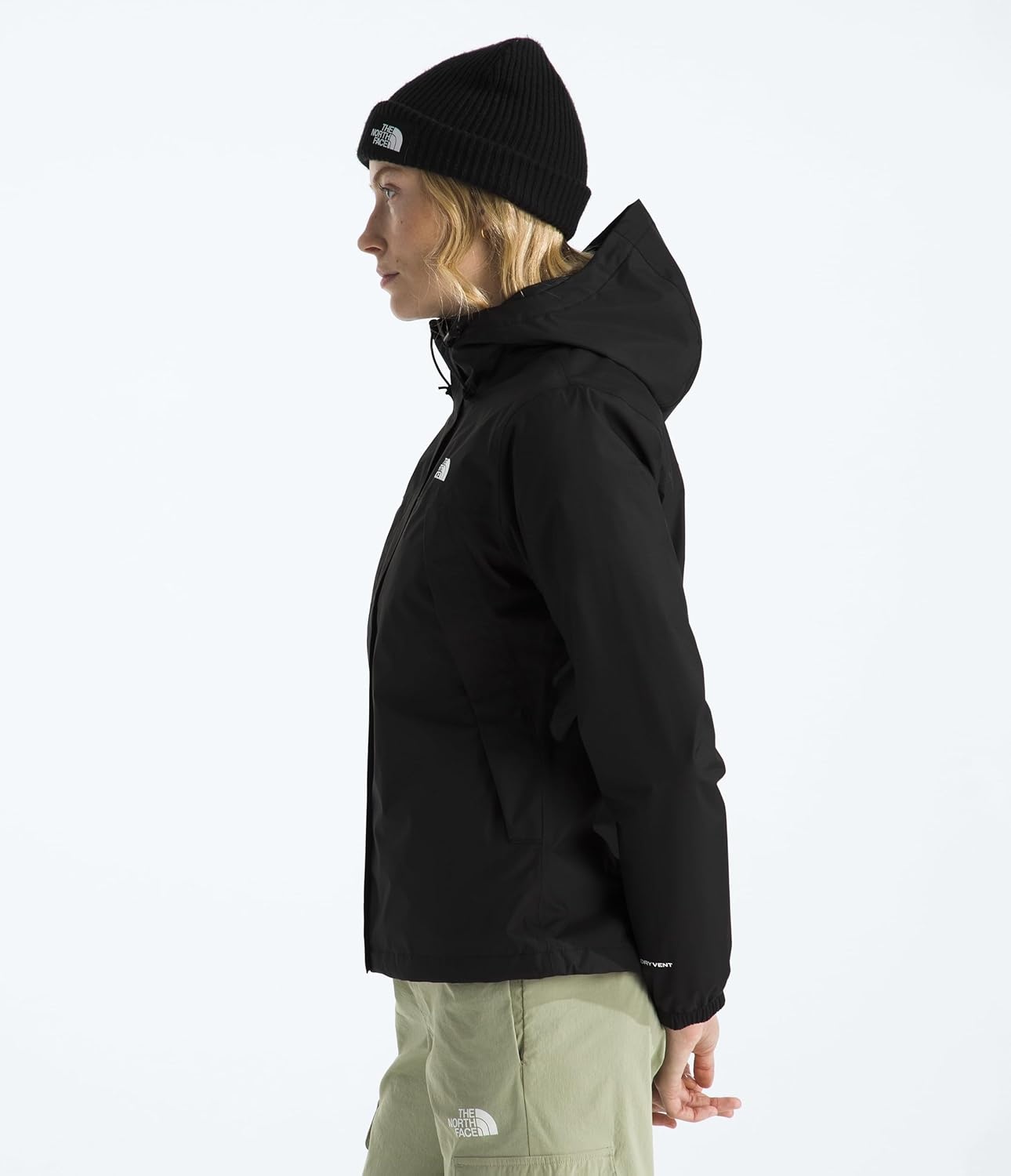 image:imageTHE NORTH FACE Womens Antora Triclimate Jacket Waterproof Shell Warm Inner Fleece Layer Adjustable Hood With DrawcordTnf Black