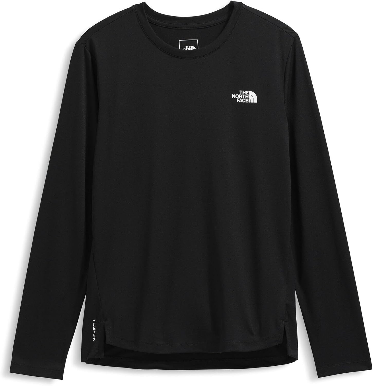 image:imageTHE NORTH FACE Womens Flex Longsleeve Regular Tee Lightweight Athletic Shirt With Moisture Wicking Flashdry TechnologyTnf Black