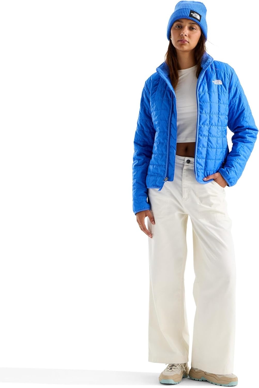 image:imageTHE NORTH FACE Womens Junction Insulated Jacket Standard amp Plus Size Water Repellent Winter Coat amp Zip Hand PocketsActive Blue