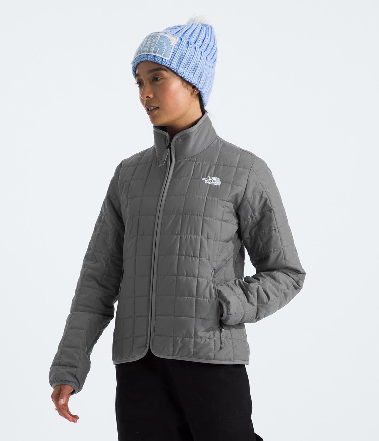 image:imageTHE NORTH FACE Womens Junction Insulated Jacket Standard amp Plus Size Water Repellent Winter Coat amp Zip Hand PocketsSmoked Pearl