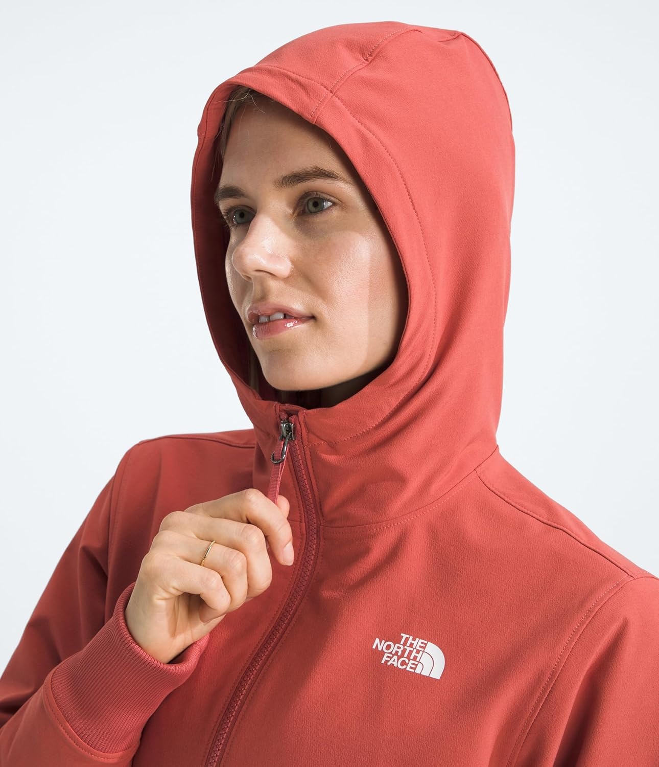 image:imageTHE NORTH FACE Womens Shelbe Raschel Fleece Hooded Jacket Standard amp Plus Size Fleece Lining Wind amp Water ResistantMars Dust