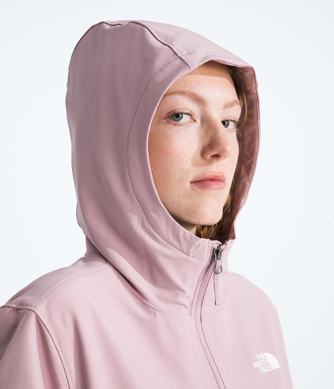 image:imageTHE NORTH FACE Womens Shelbe Raschel Fleece Hooded Jacket Standard amp Plus Size Fleece Lining Wind amp Water ResistantMetal Pink