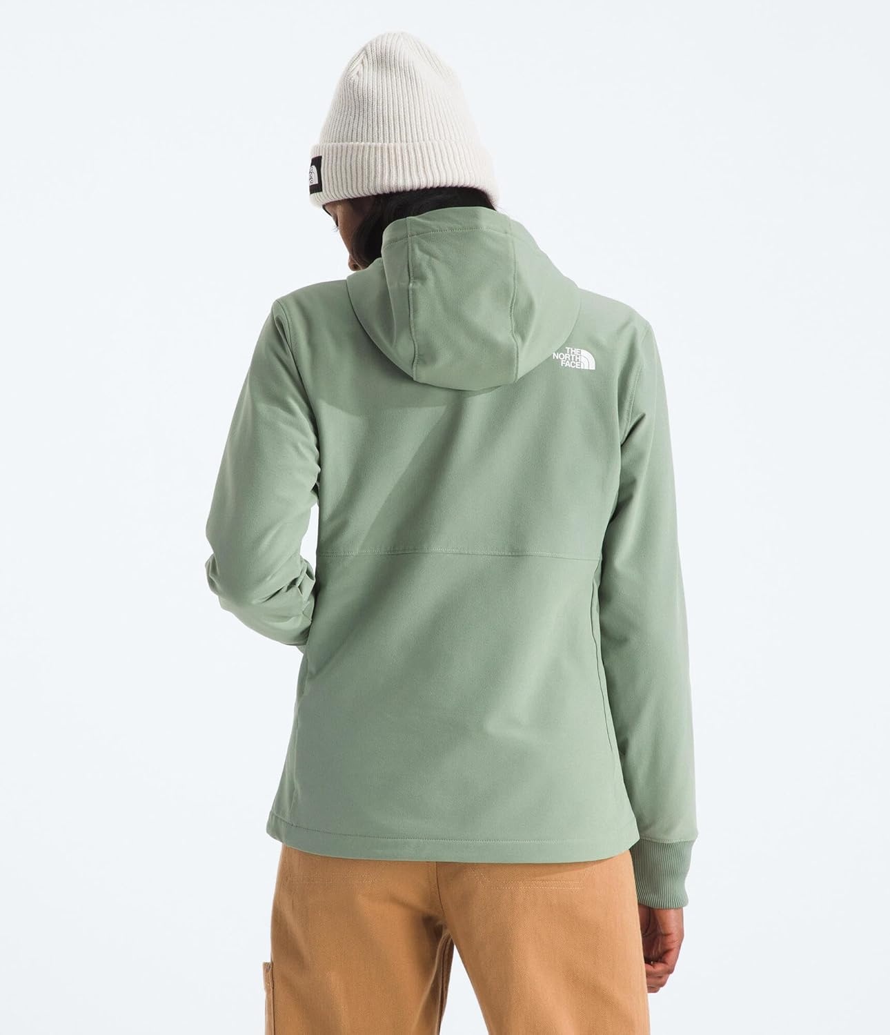 image:imageTHE NORTH FACE Womens Shelbe Raschel Fleece Hooded Jacket Standard amp Plus Size Fleece Lining Wind amp Water ResistantSlate Moss