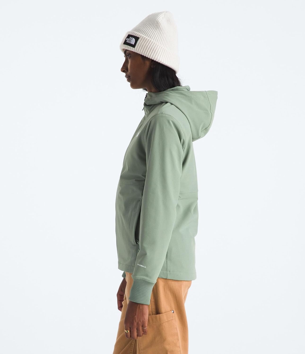 image:imageTHE NORTH FACE Womens Shelbe Raschel Fleece Hooded Jacket Standard amp Plus Size Fleece Lining Wind amp Water ResistantSlate Moss