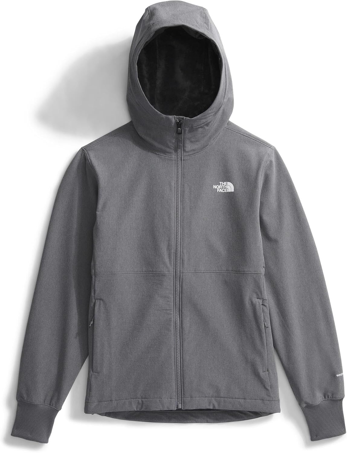 image:imageTHE NORTH FACE Womens Shelbe Raschel Fleece Hooded Jacket Standard amp Plus Size Fleece Lining Wind amp Water ResistantSmoked Pearl Heather