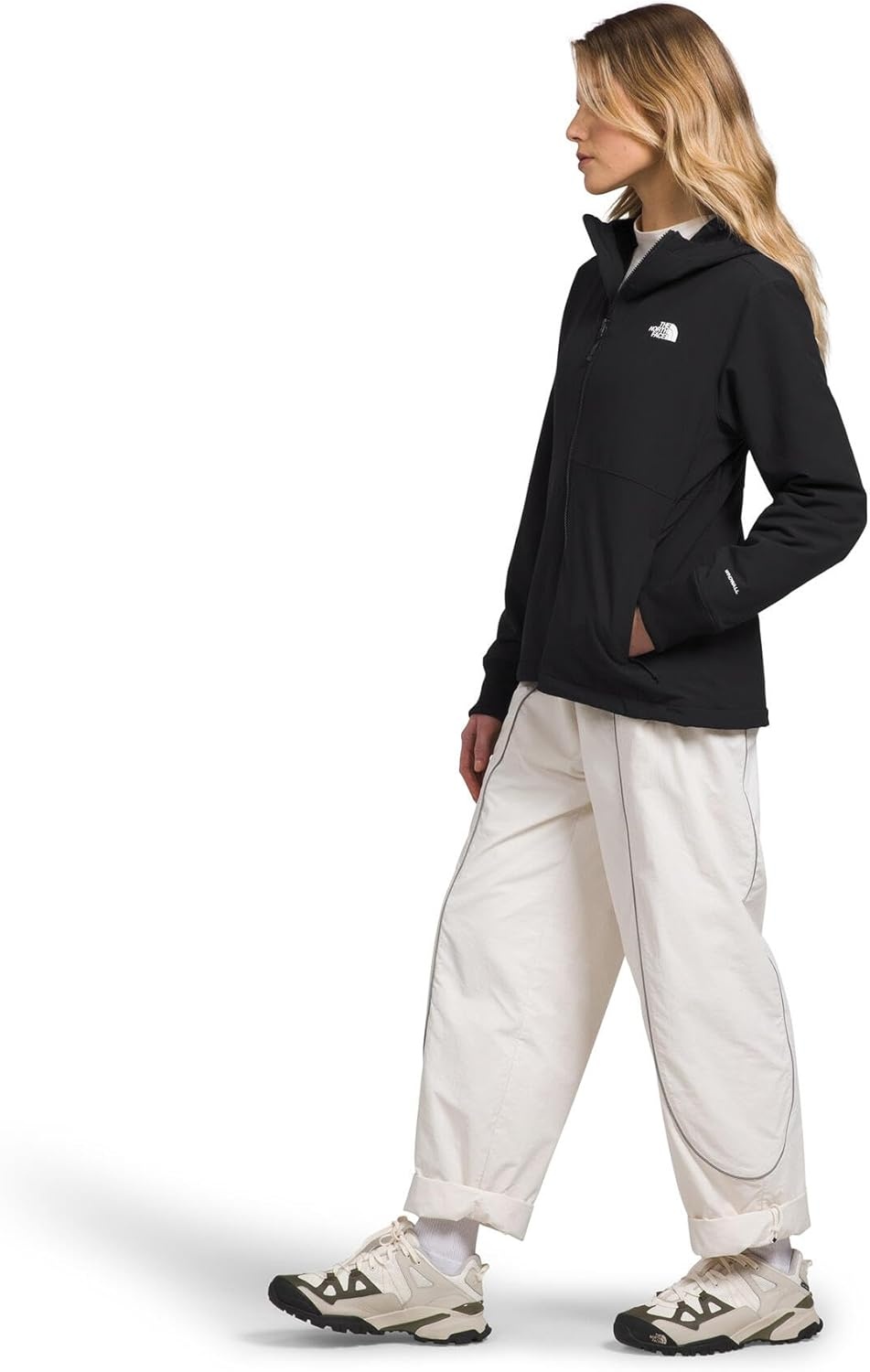 image:imageTHE NORTH FACE Womens Shelbe Raschel Fleece Hooded Jacket Standard amp Plus Size Fleece Lining Wind amp Water ResistantTnf Blacknpf