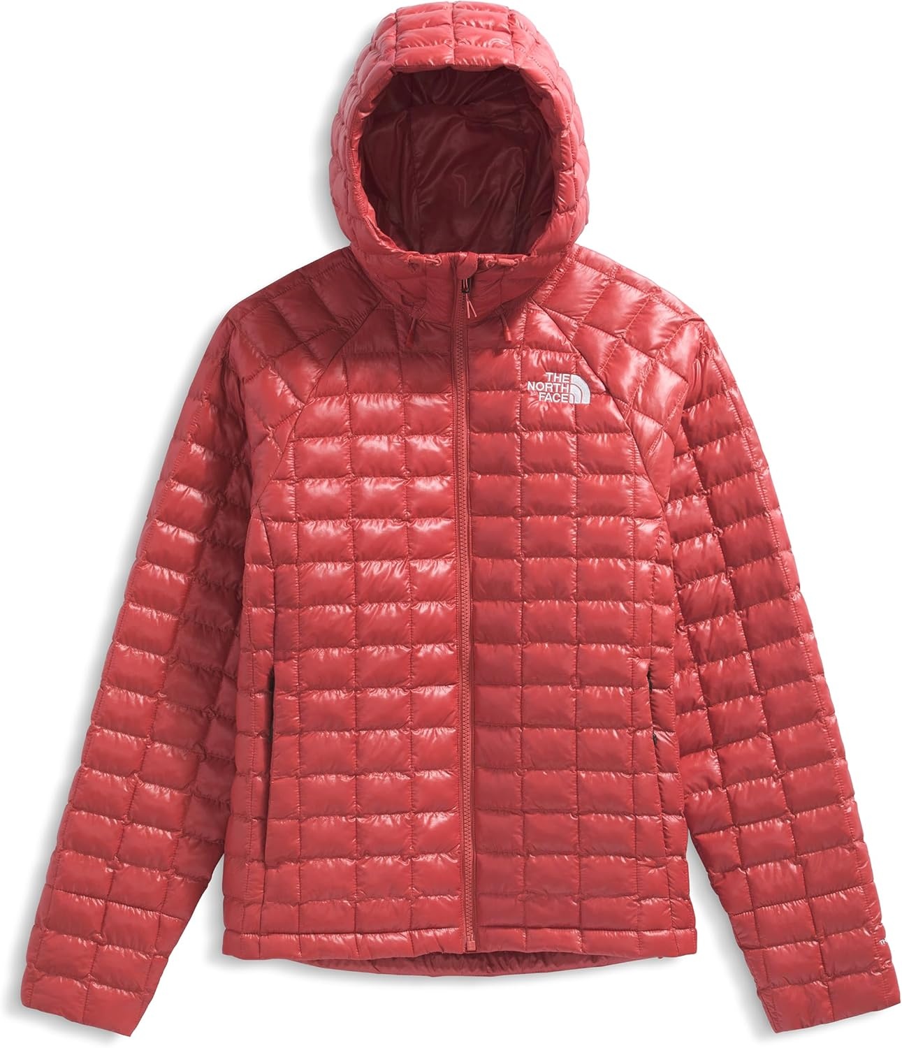 image:imageTHE NORTH FACE Womens Thermoball Hooded Jacket High Loft Insulation Wind amp Water Resistant Adjustable Hood amp Zip PocketsMars Dust
