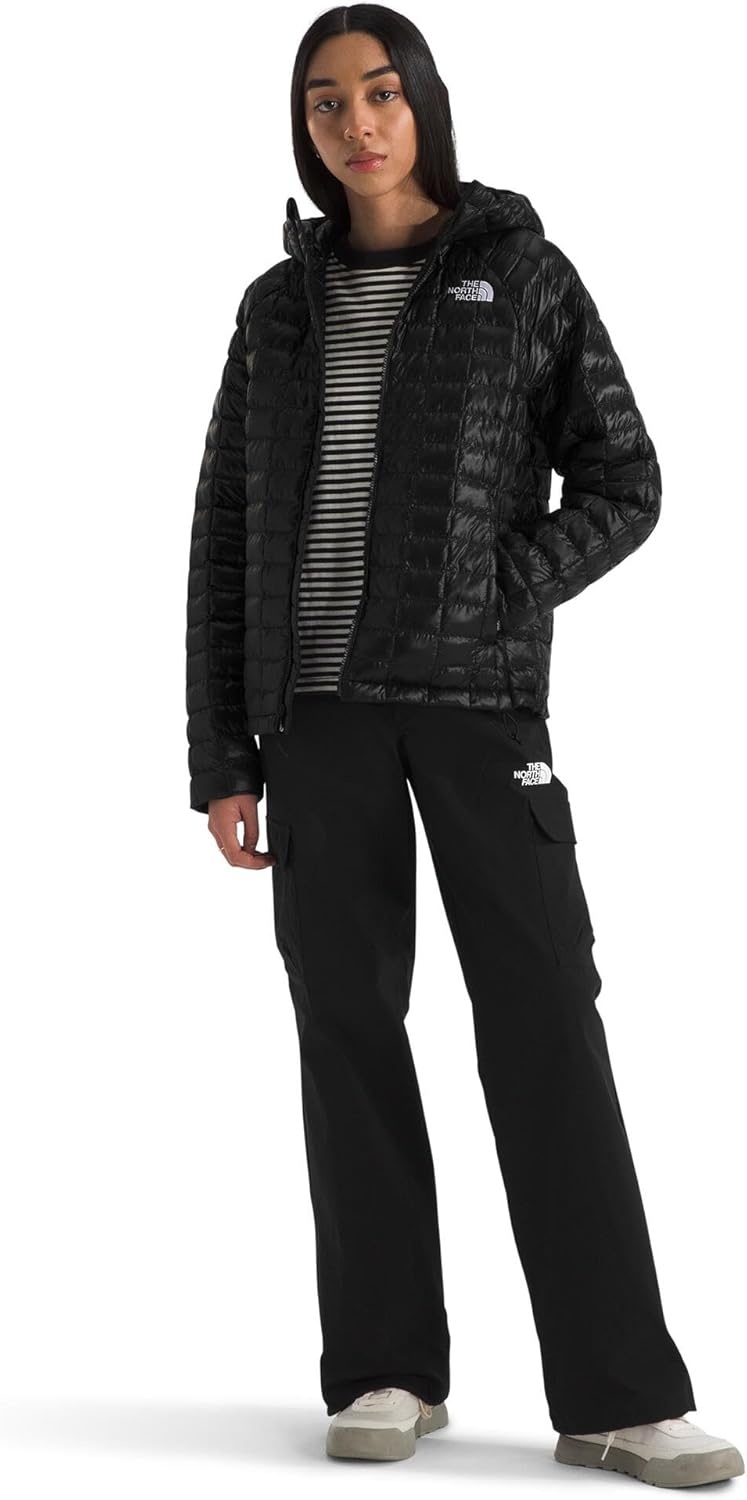 image:imageTHE NORTH FACE Womens Thermoball Hooded Jacket High Loft Insulation Wind amp Water Resistant Adjustable Hood amp Zip PocketsTnf Black