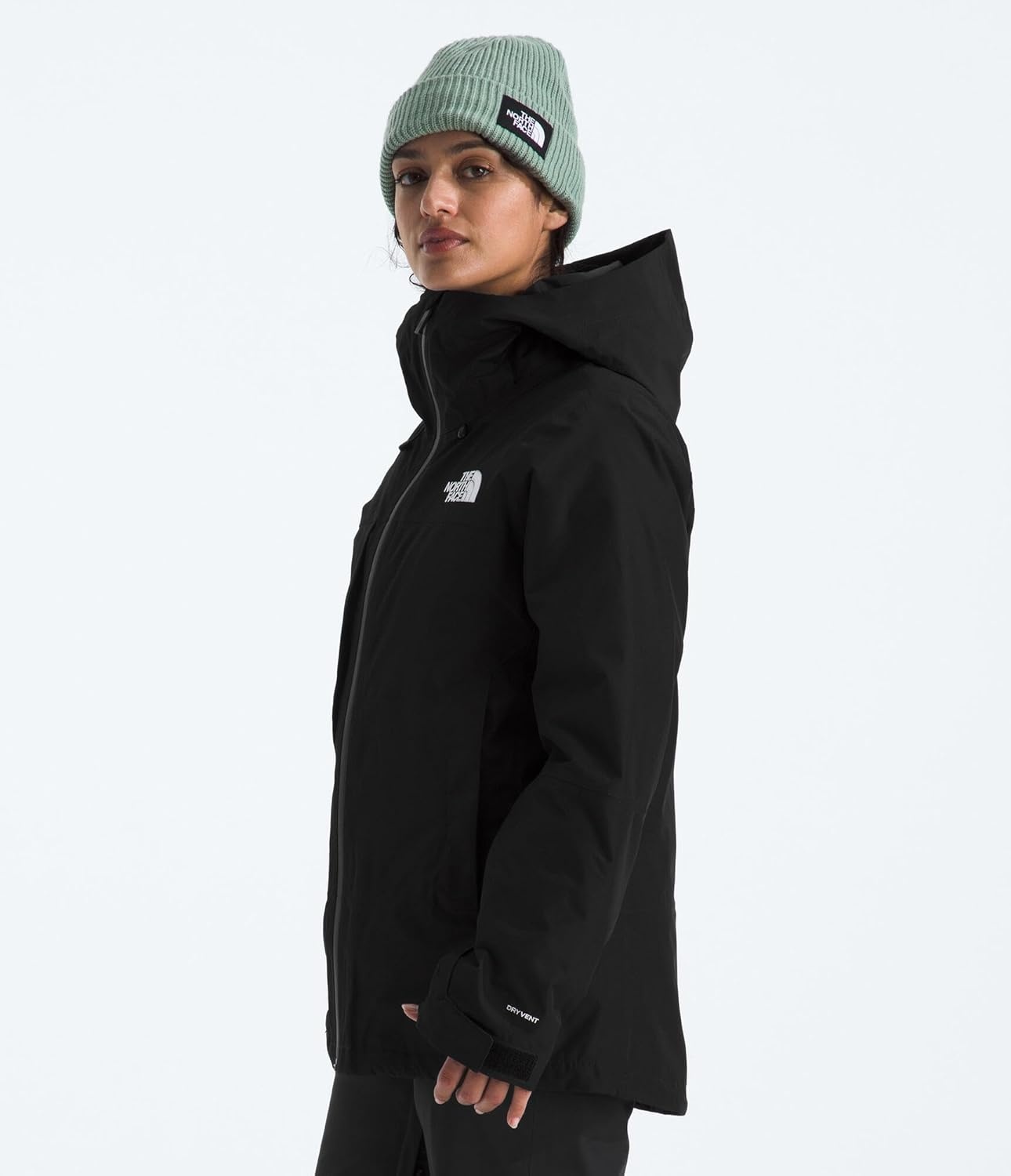 image:imageTHE NORTH FACE Womens Thermoball Snow Triclimate Jacket Standard amp Plus Size Insulated amp Waterproof Helmet CompatibleTnf Black