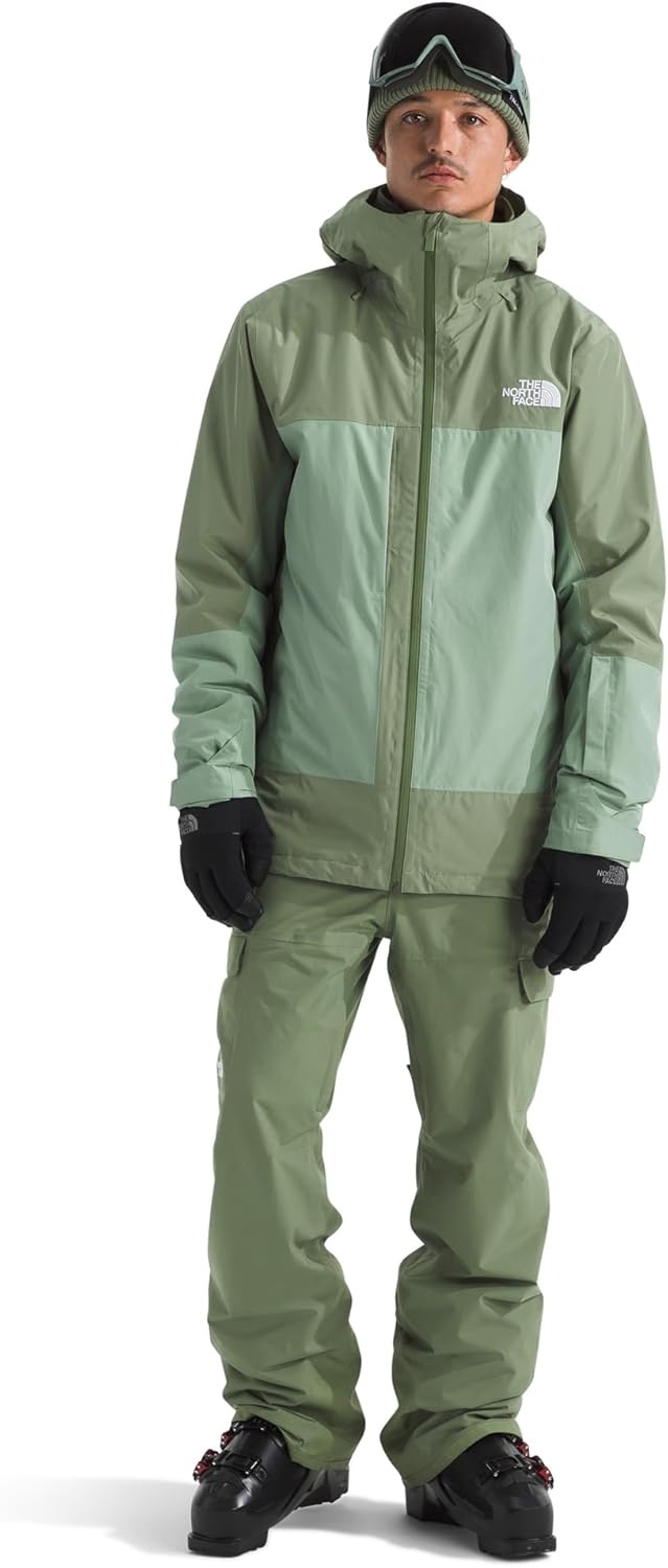 image:imageTHE NORTH FACE mens Freedom Ski and Snow Bib Waterproof Builtin Gaiter Mesh Lined BreathabilityBark Mist
