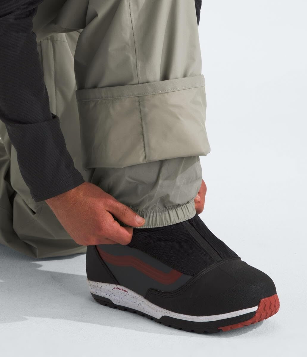 image:imageTHE NORTH FACE mens Freedom Ski and Snow Bib Waterproof Builtin Gaiter Mesh Lined BreathabilityClay Grey