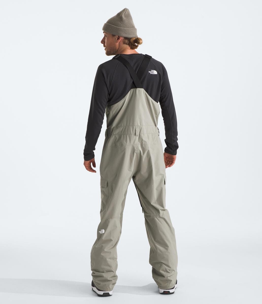 image:imageTHE NORTH FACE mens Freedom Ski and Snow Bib Waterproof Builtin Gaiter Mesh Lined BreathabilityClay Grey