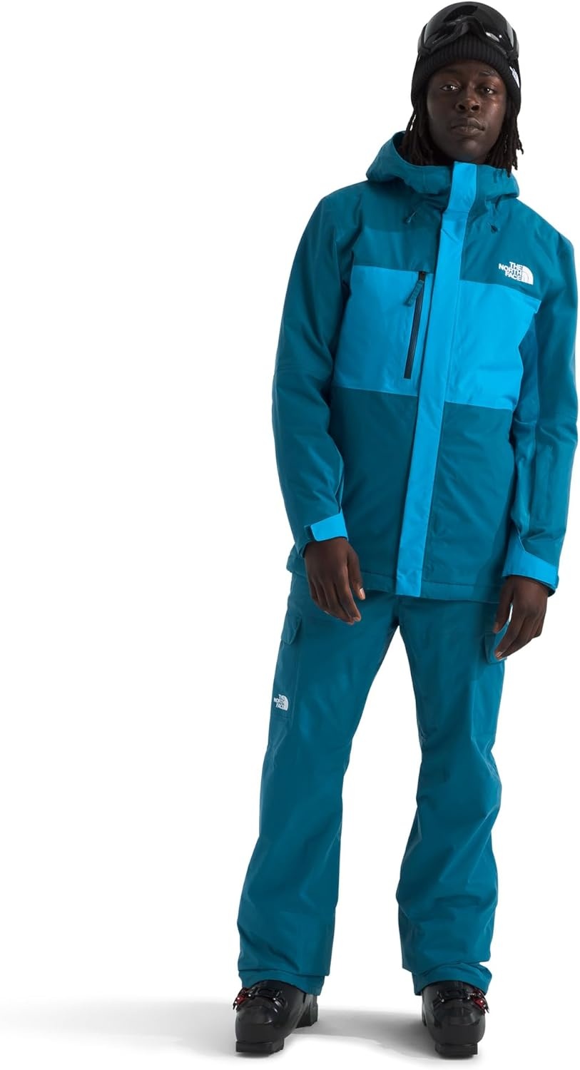 image:imageTHE NORTH FACE mens Freedom Ski and Snow Bib Waterproof Builtin Gaiter Mesh Lined BreathabilityDusk Blue