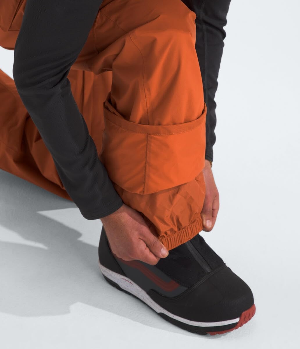 image:imageTHE NORTH FACE mens Freedom Ski and Snow Bib Waterproof Builtin Gaiter Mesh Lined BreathabilityEarthen Copper