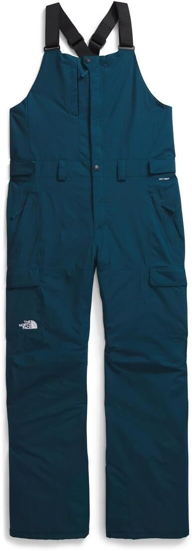 image:imageTHE NORTH FACE mens Freedom Ski and Snow Bib Waterproof Builtin Gaiter Mesh Lined BreathabilityMidnight Petrol