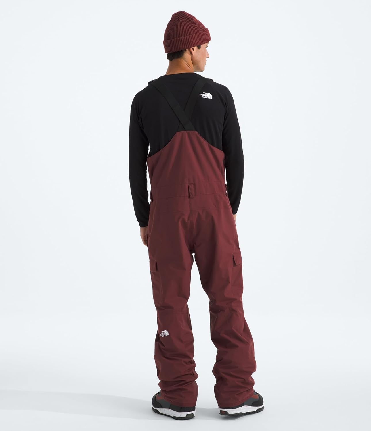 image:imageTHE NORTH FACE mens Freedom Ski and Snow Bib Waterproof Builtin Gaiter Mesh Lined BreathabilitySumac