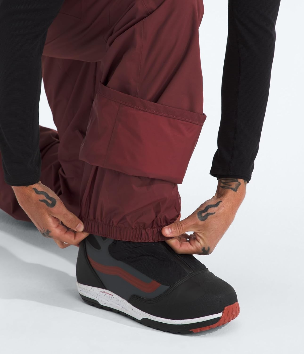 image:imageTHE NORTH FACE mens Freedom Ski and Snow Bib Waterproof Builtin Gaiter Mesh Lined BreathabilitySumac