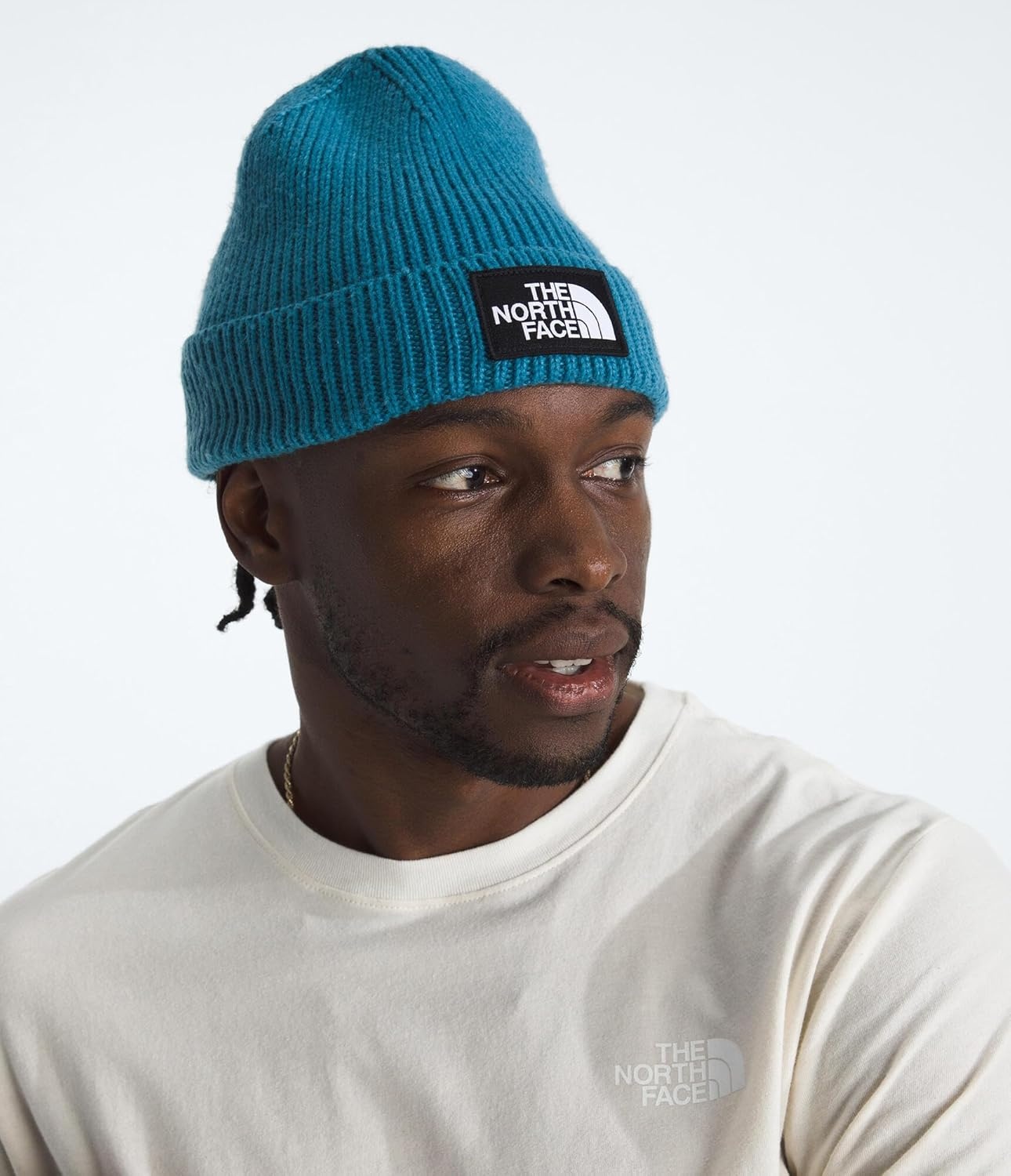 image:imageThe North FACE UnisexAdult TNF Logo Box Cuffed BeanieDusk Blue