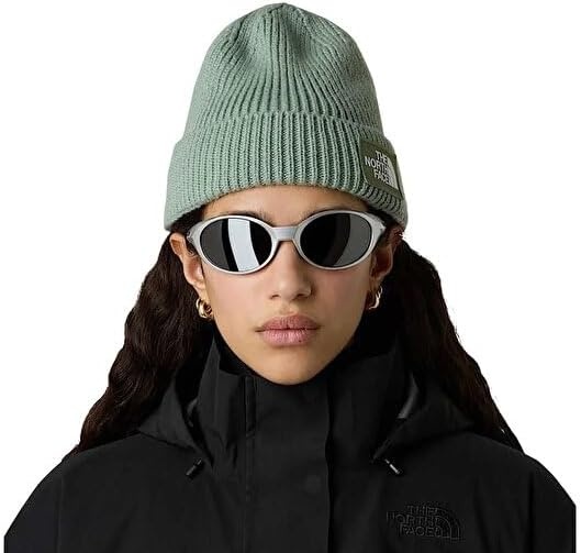 image:imageThe North FACE UnisexAdult TNF Logo Box Cuffed BeanieSlate MossBark Mist