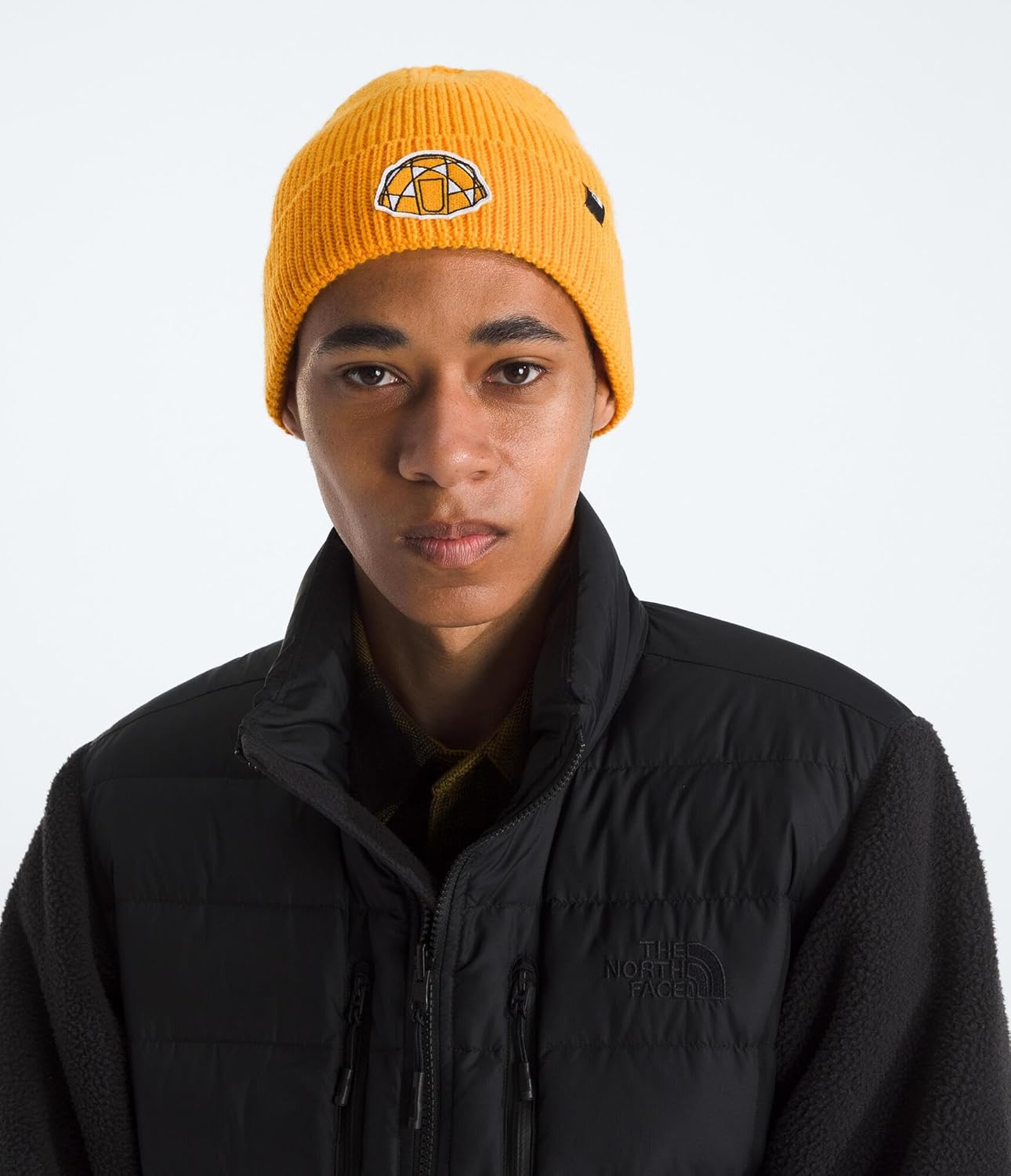 image:imageThe North FACE UnisexAdult TNF Logo Box Cuffed BeanieSummit GoldIcon Patch