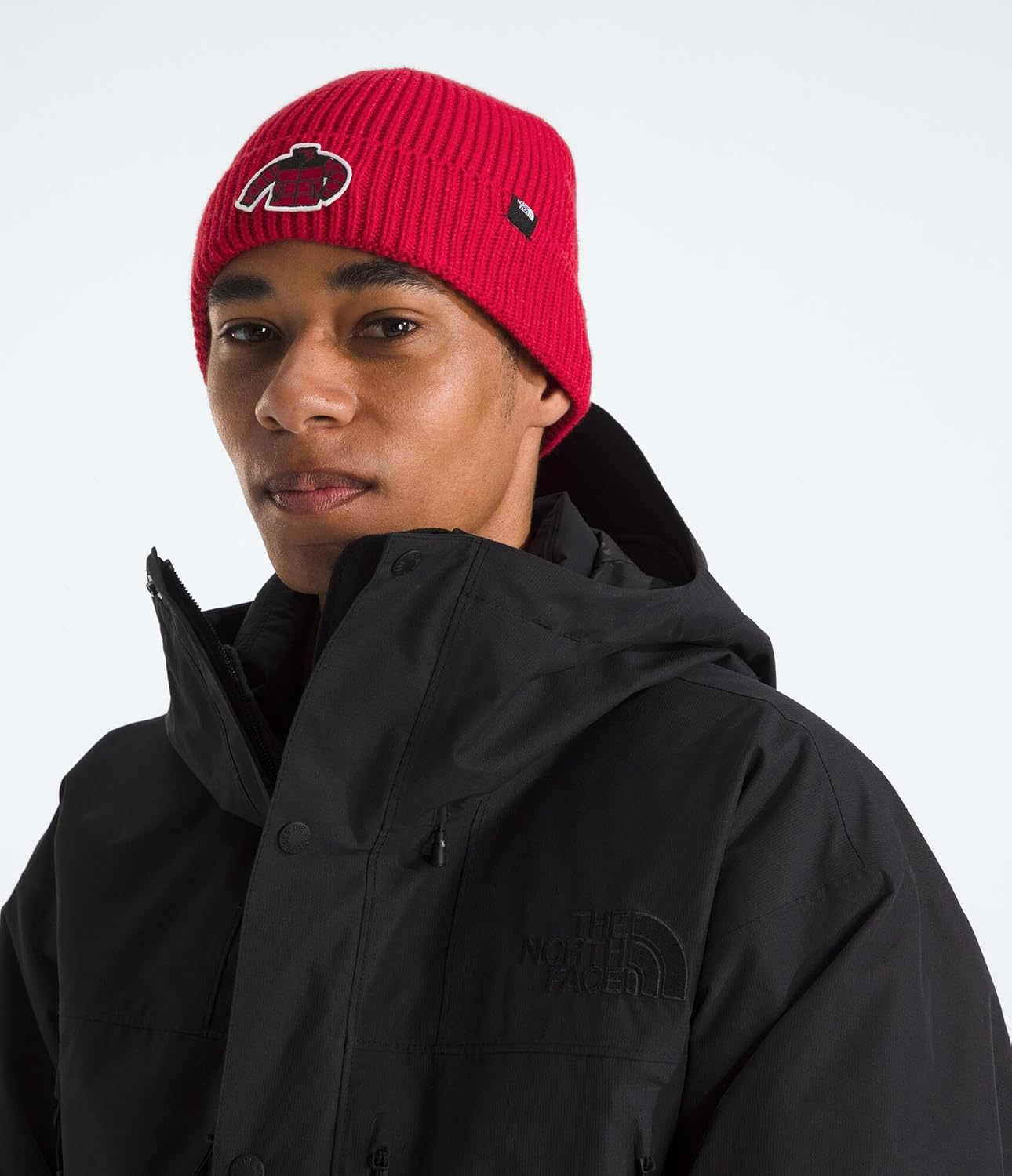 image:imageThe North FACE UnisexAdult TNF Logo Box Cuffed BeanieTnf RedIcon Patch