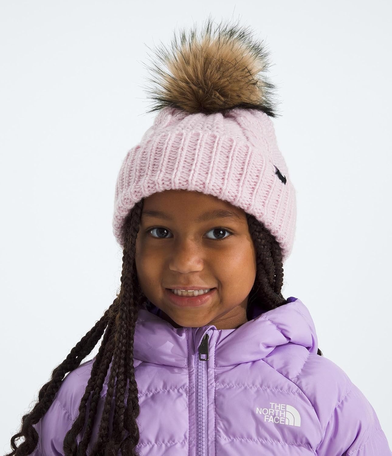 image:imageThe North FACE UnisexBaby Oh Mega Fur Pom BeaniePale Blossom