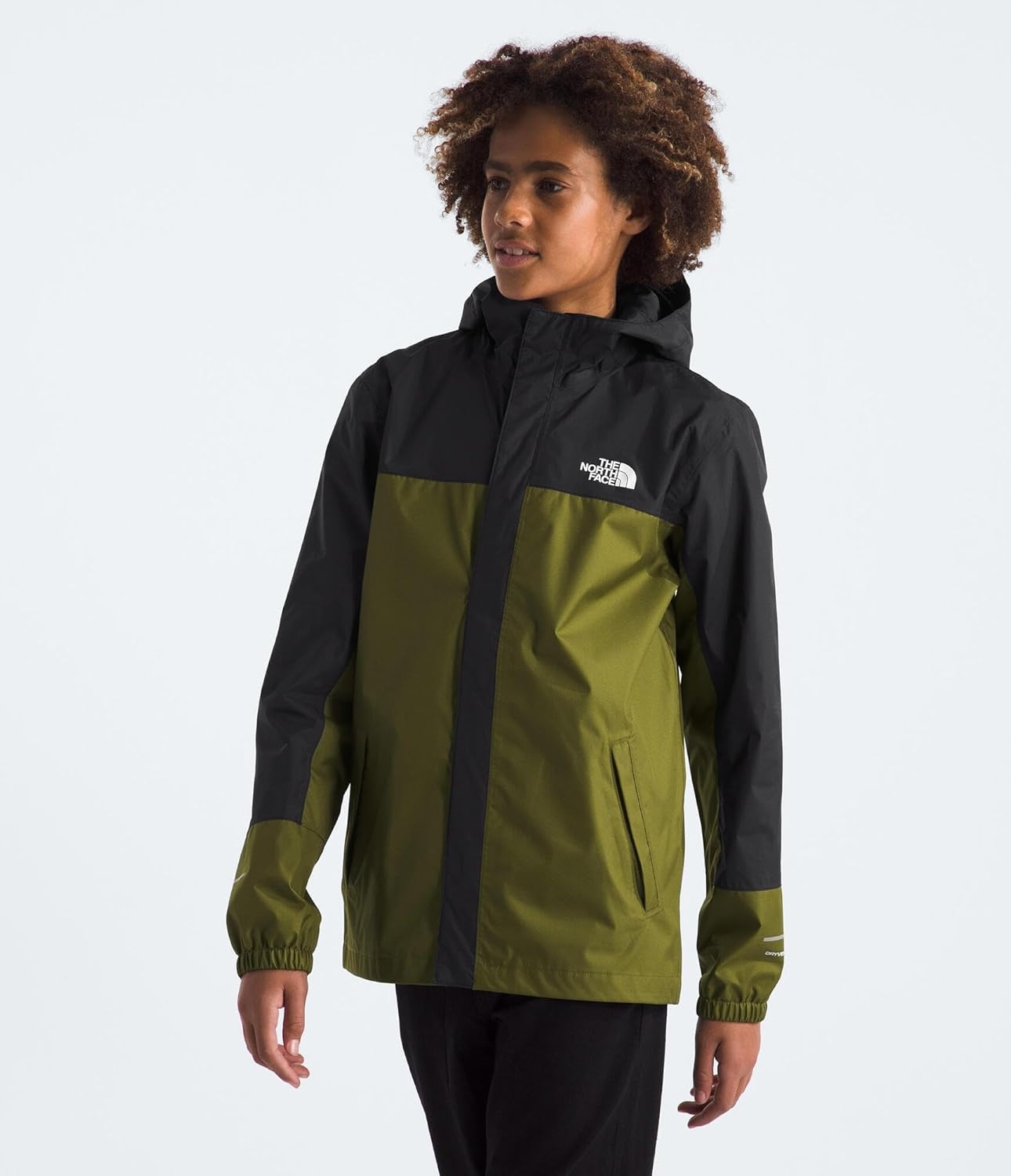 image:imageThe North Face Boys Antora Waterproof Rain JacketForest Olive