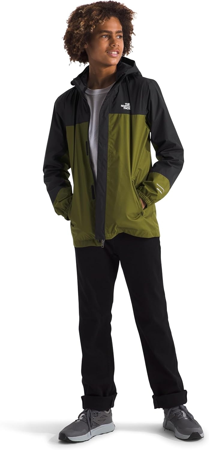 image:imageThe North Face Boys Antora Waterproof Rain JacketForest Olive
