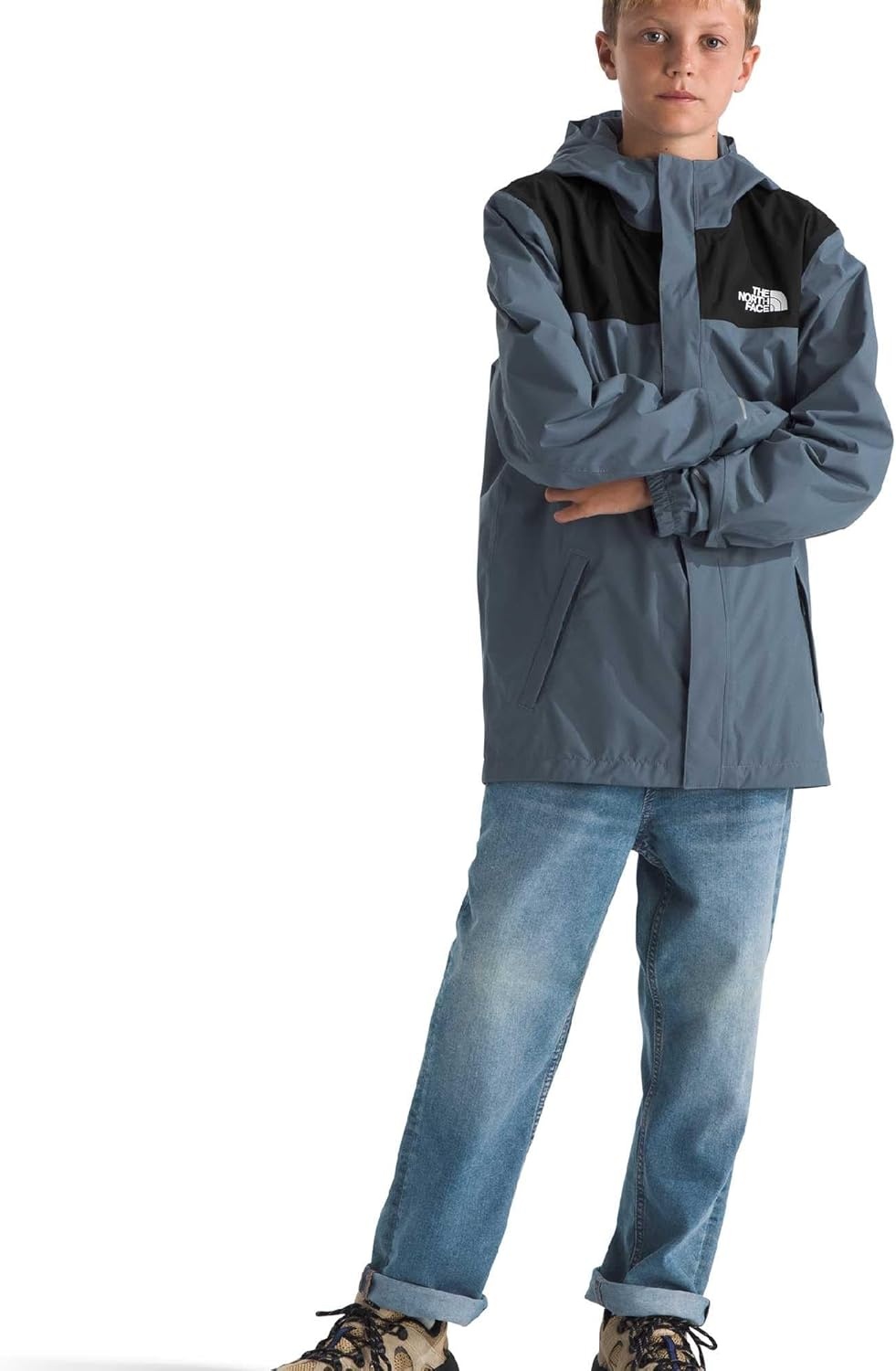 image:imageThe North Face Boys Antora Waterproof Rain JacketGranite Grey