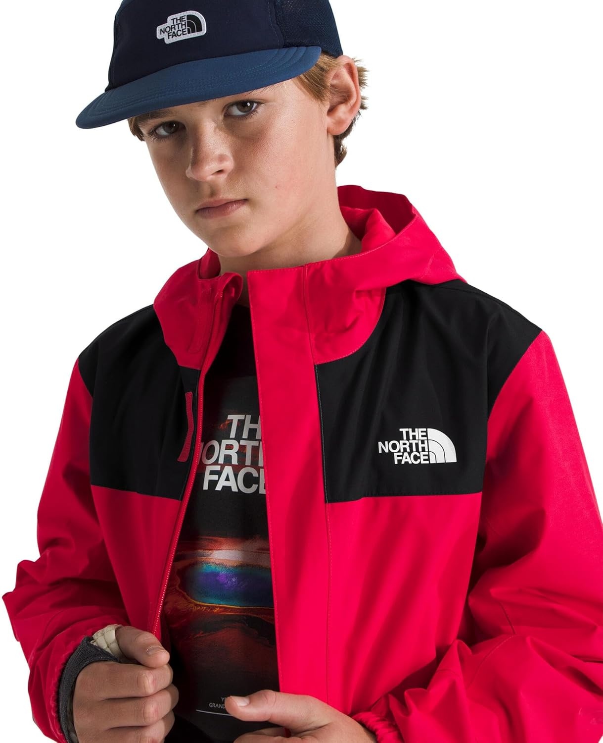 image:imageThe North Face Boys Antora Waterproof Rain JacketHibiscus