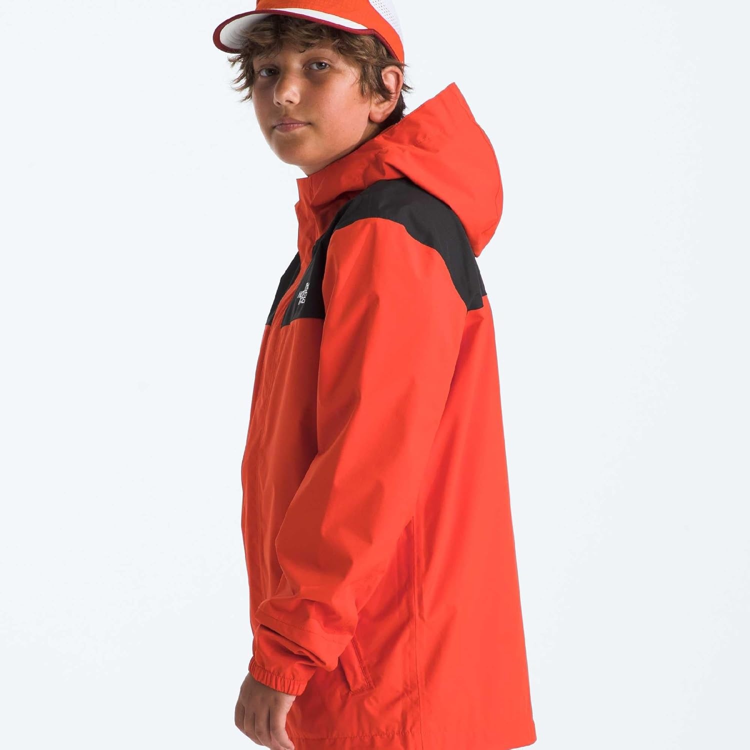 image:imageThe North Face Boys Antora Waterproof Rain JacketLava Red