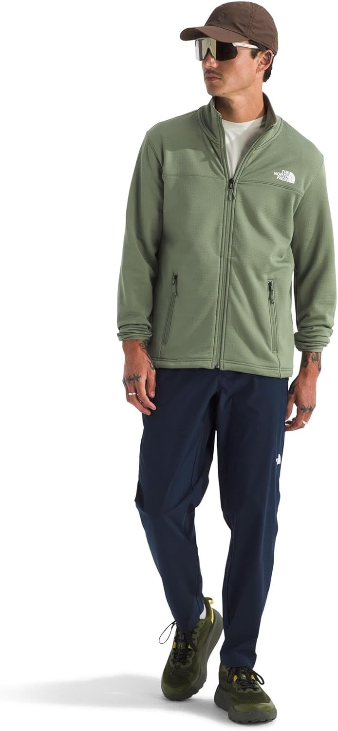 image:imageThe North Face Cedar Trail Grid Fleece Full Zip JacketBark Mist