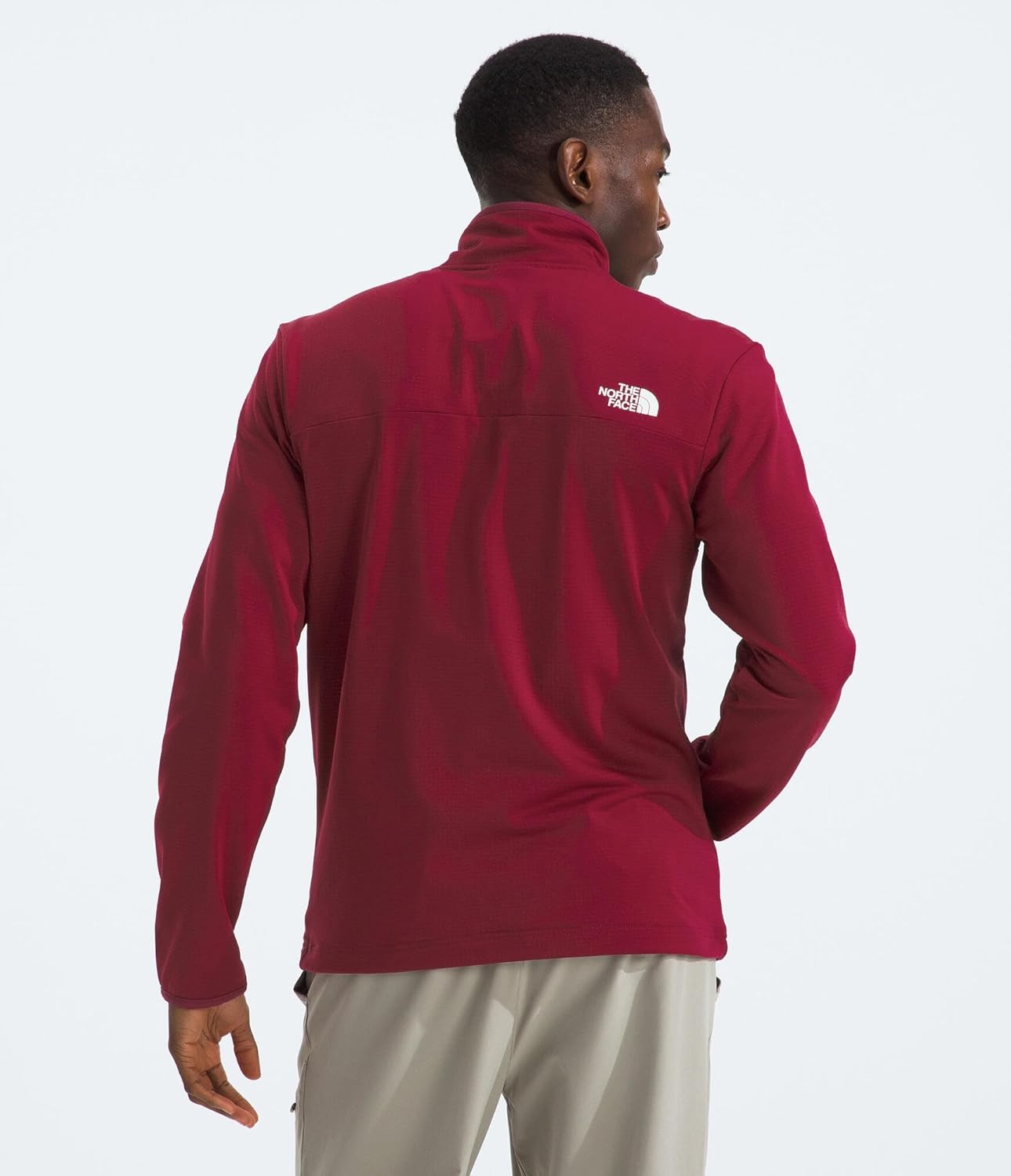 image:imageThe North Face Cedar Trail Grid Fleece Full Zip JacketBeetroot