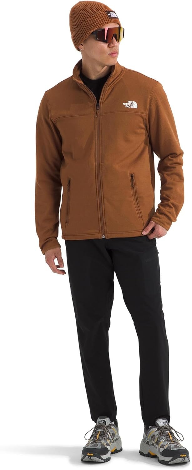 image:imageThe North Face Cedar Trail Grid Fleece Full Zip JacketBurnt Umber