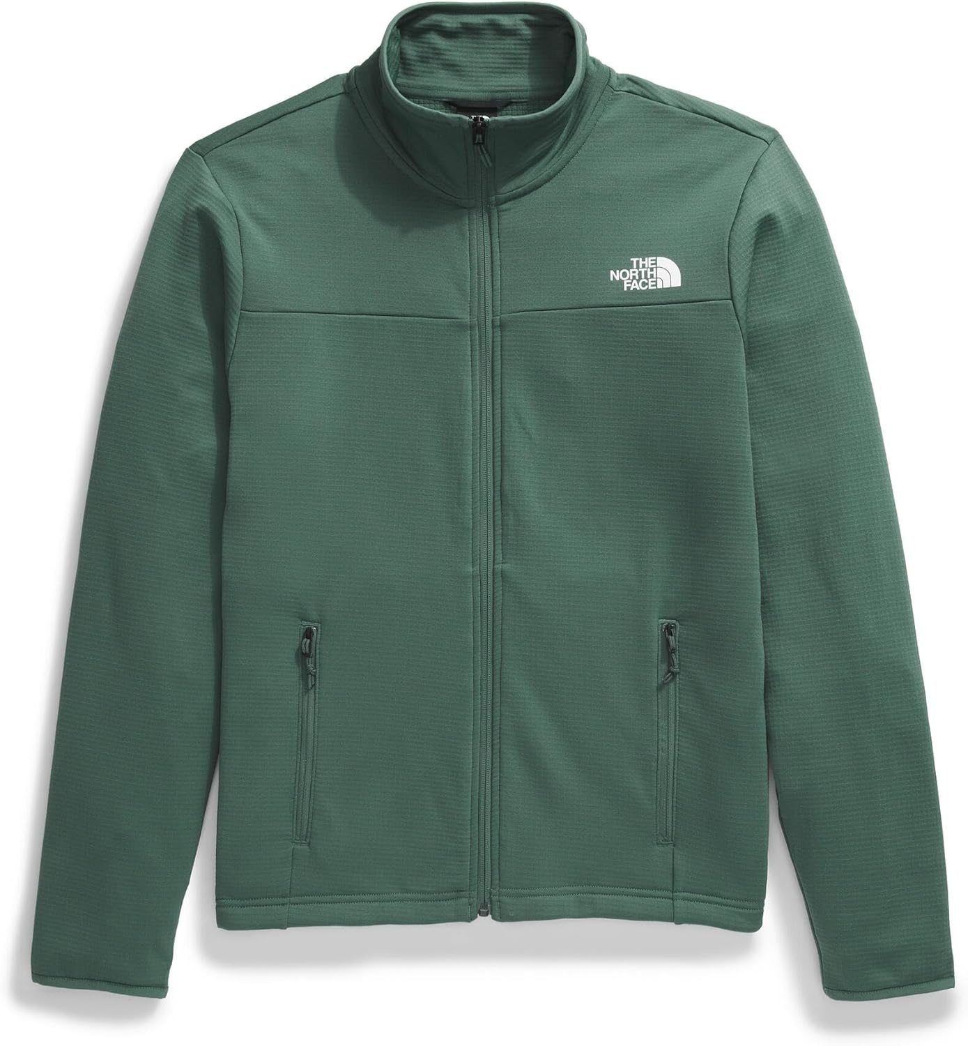 image:imageThe North Face Cedar Trail Grid Fleece Full Zip JacketDuck Green