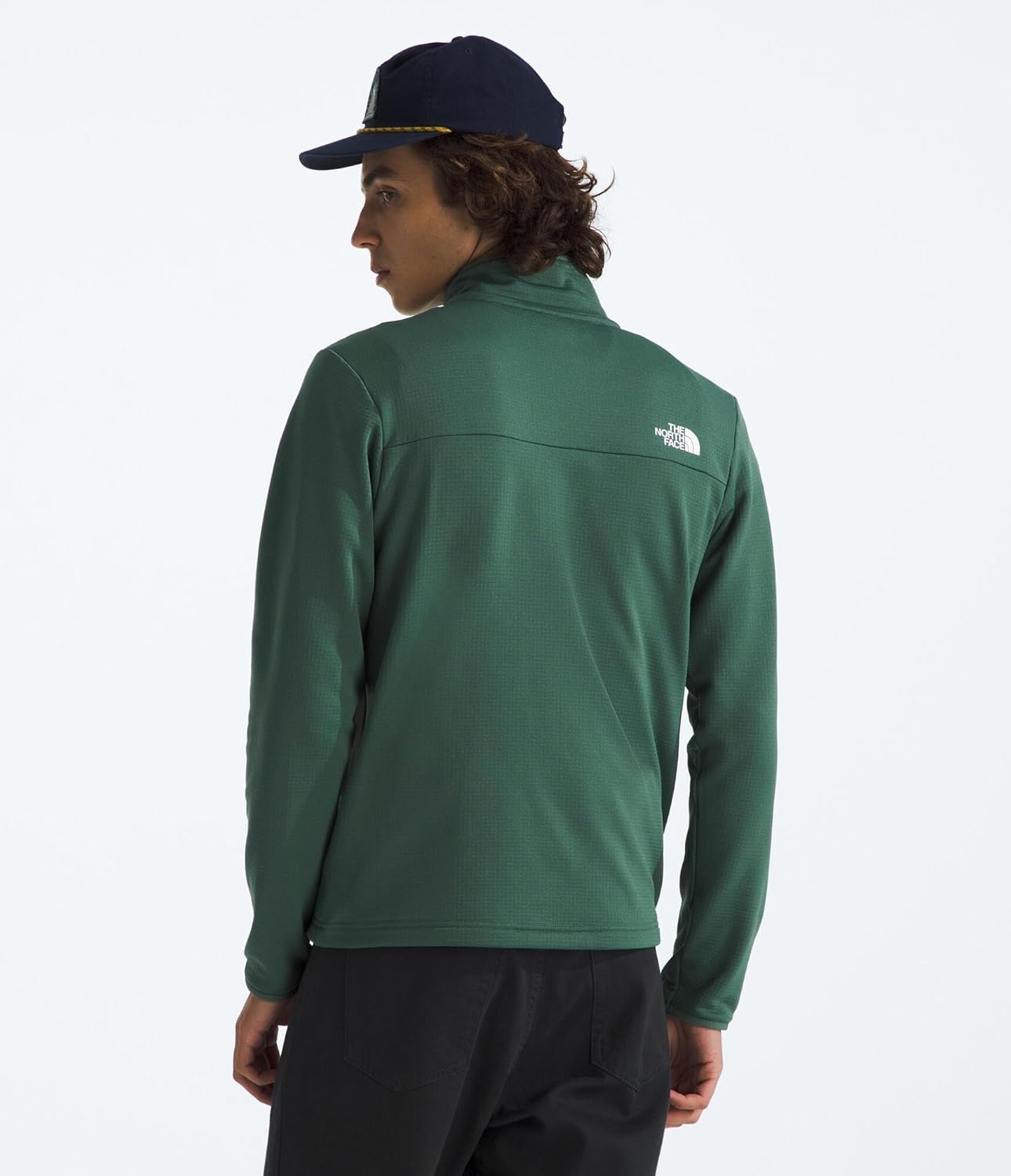 image:imageThe North Face Cedar Trail Grid Fleece Full Zip JacketDuck Green