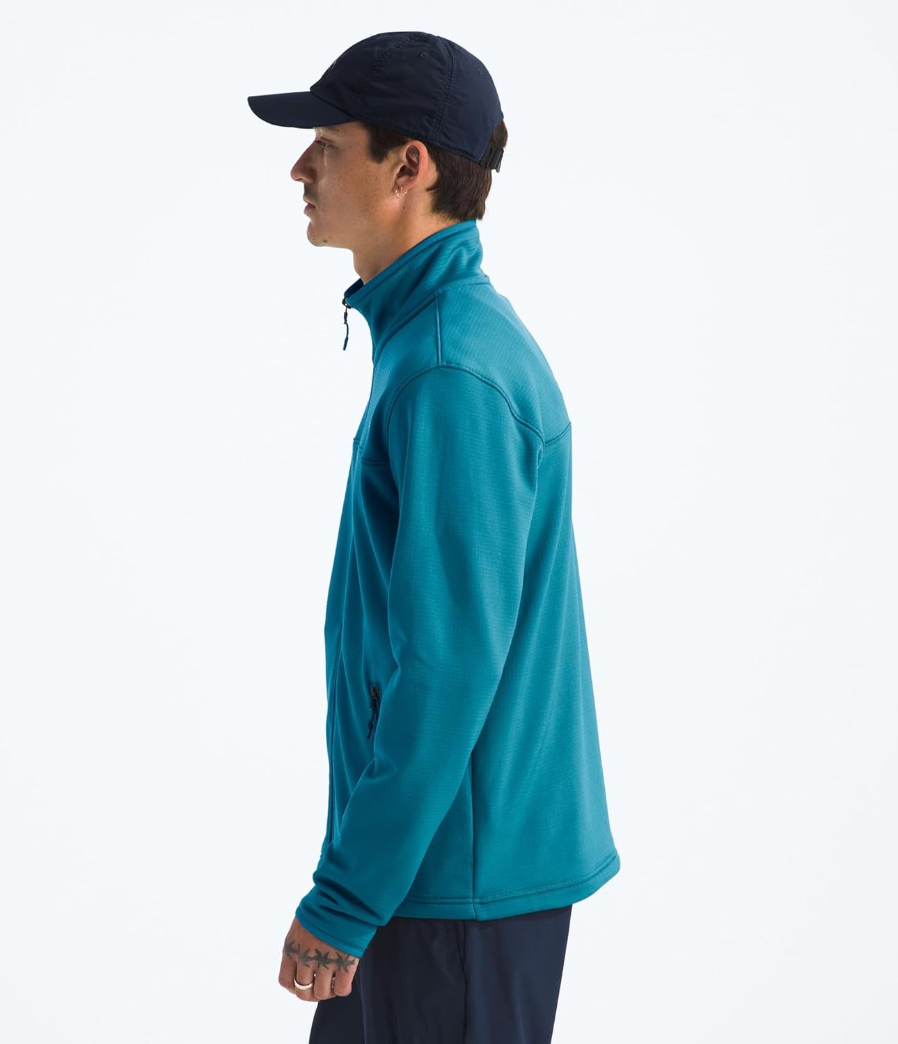 image:imageThe North Face Cedar Trail Grid Fleece Full Zip JacketDusk Blue
