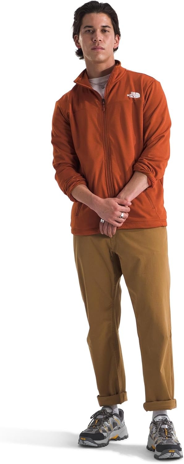 image:imageThe North Face Cedar Trail Grid Fleece Full Zip JacketEarthen Copper