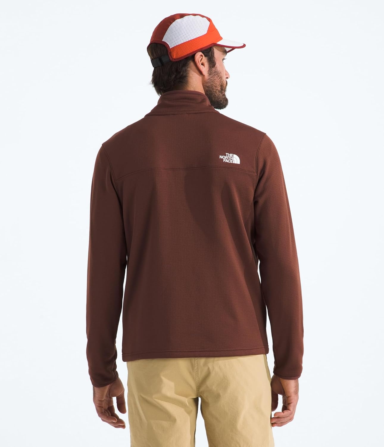 image:imageThe North Face Cedar Trail Grid Fleece Full Zip JacketEmber Soil