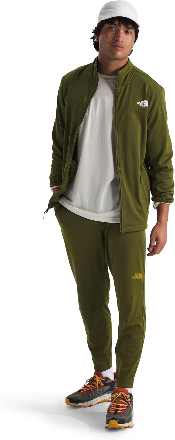 image:imageThe North Face Cedar Trail Grid Fleece Full Zip JacketForest Olive