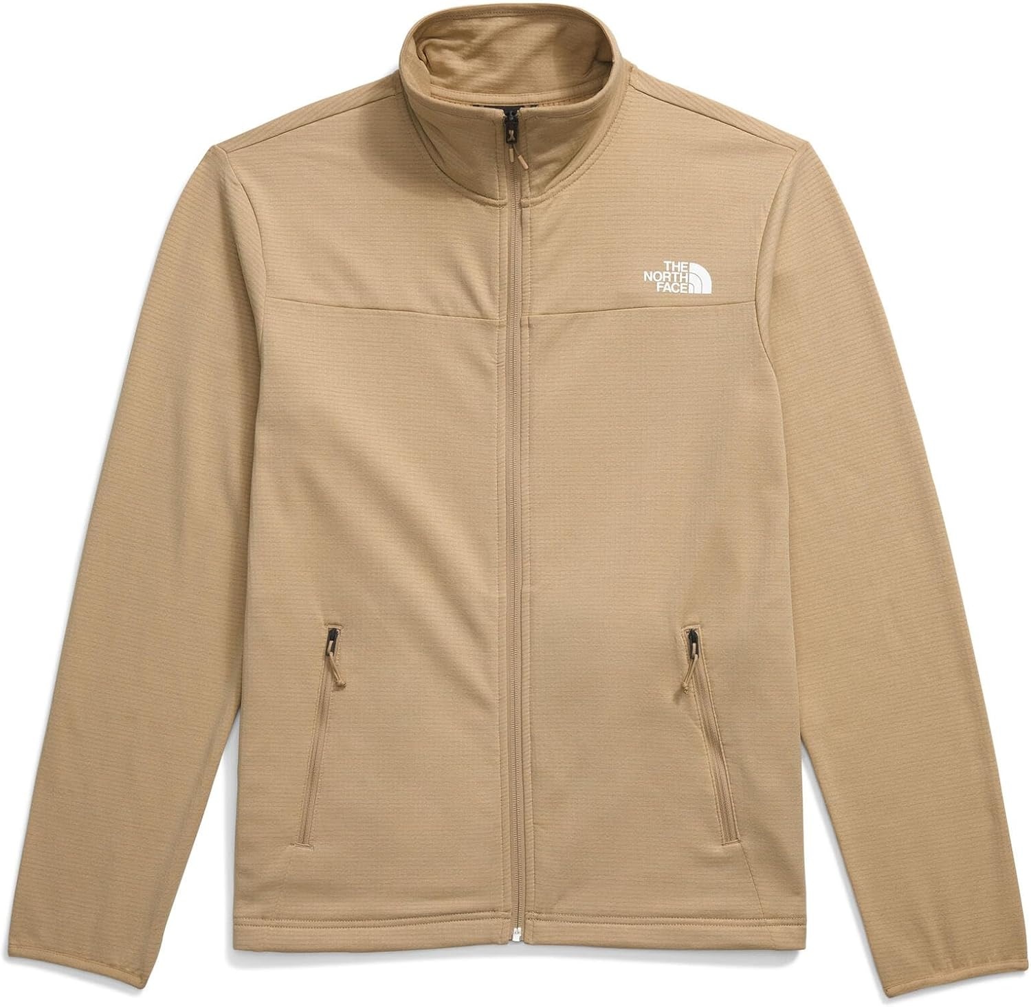 image:imageThe North Face Cedar Trail Grid Fleece Full Zip JacketKhaki Stone