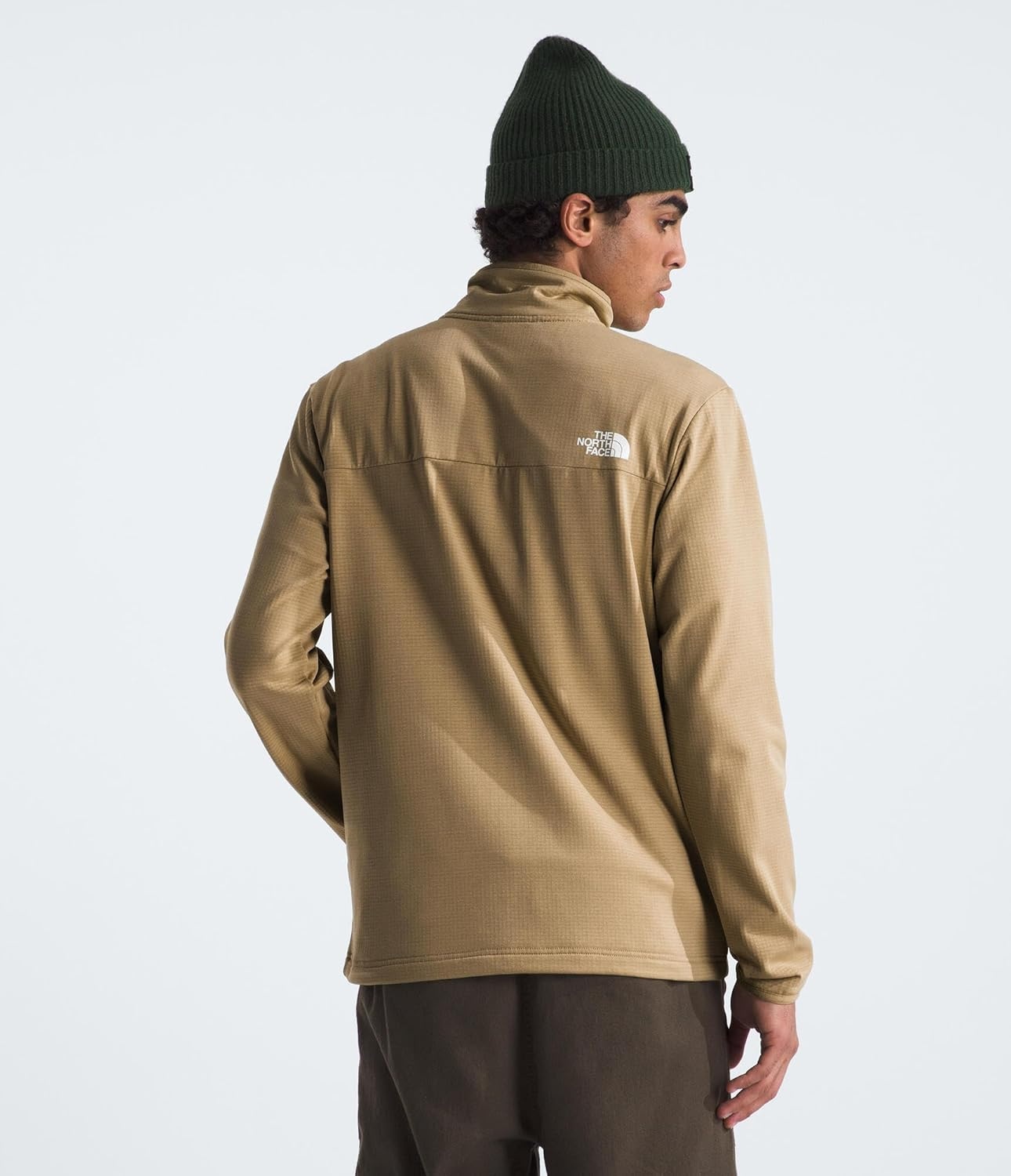 image:imageThe North Face Cedar Trail Grid Fleece Full Zip JacketKhaki Stone