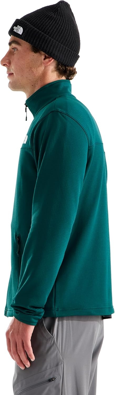 image:imageThe North Face Cedar Trail Grid Fleece Full Zip JacketPacific Teal