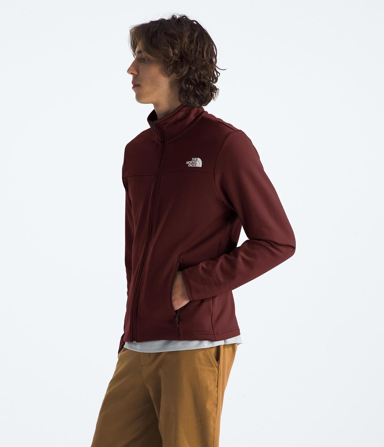 image:imageThe North Face Cedar Trail Grid Fleece Full Zip JacketSumac