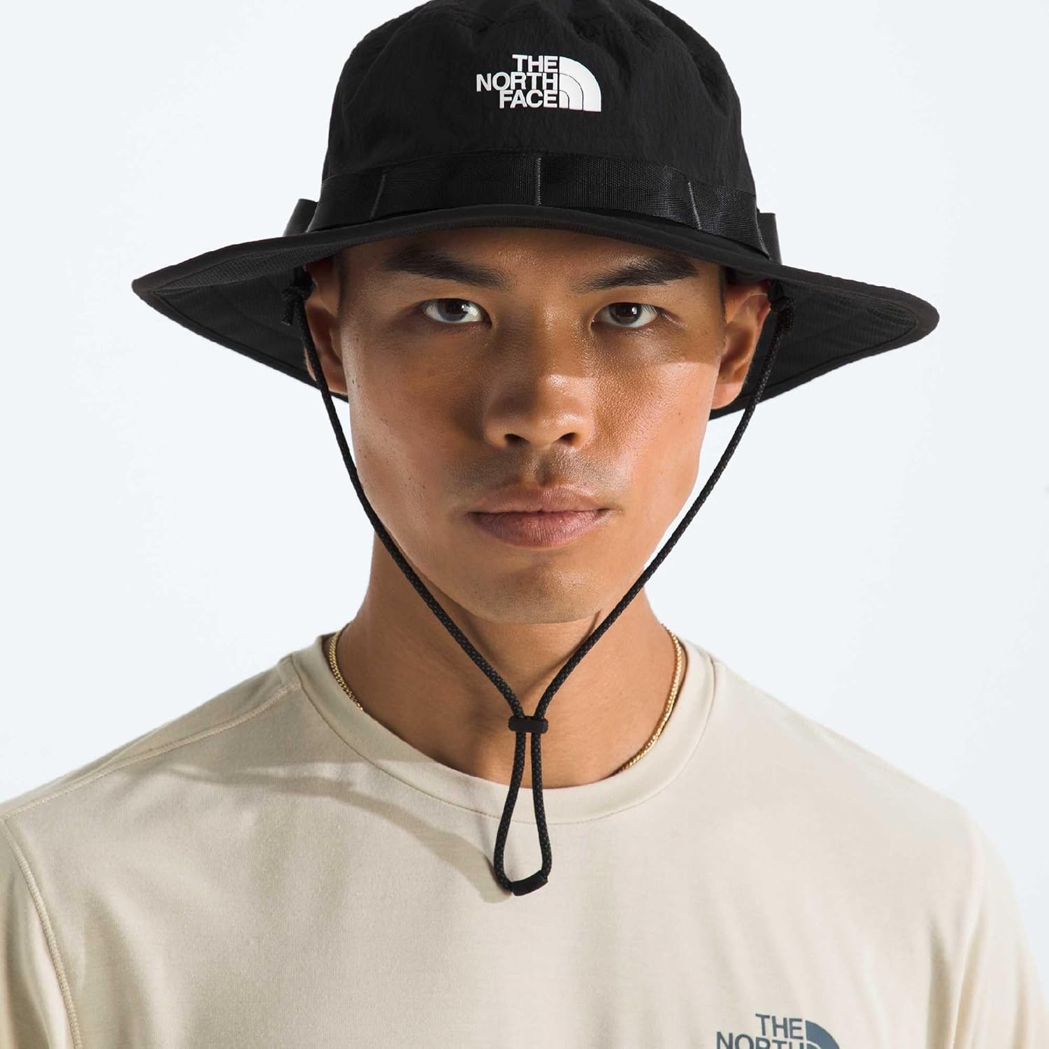 image:imageThe North Face Class V Brimmer Lightweight Summer Bucket Hat for Men amp Women UPF 40 Protection Chin StrapTnf Black