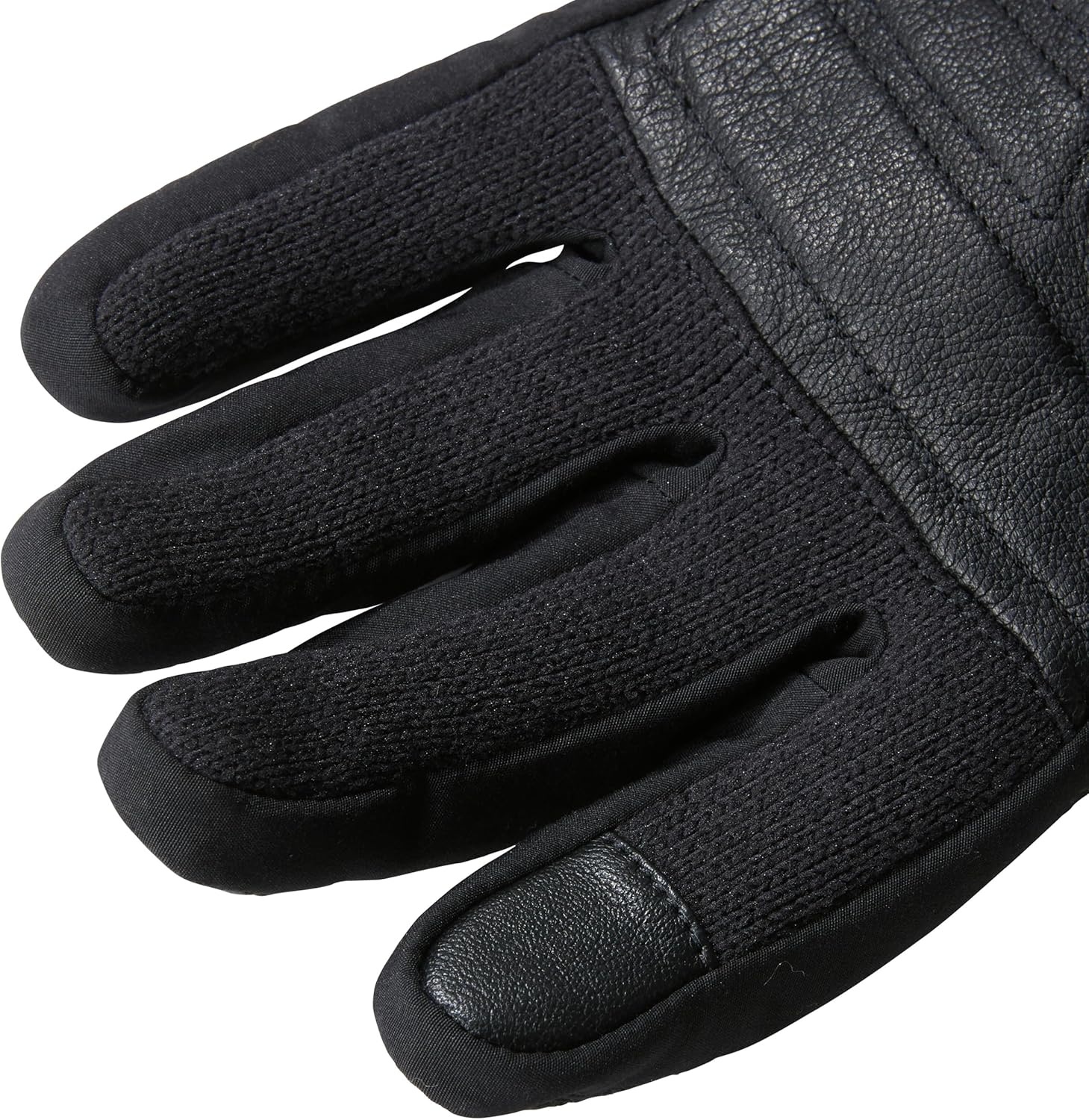 image:imageThe North Face Front Range Glove Touchscreen Compatible Water Repellent Padded Leather Palms Fleece LiningTnf Black Heather