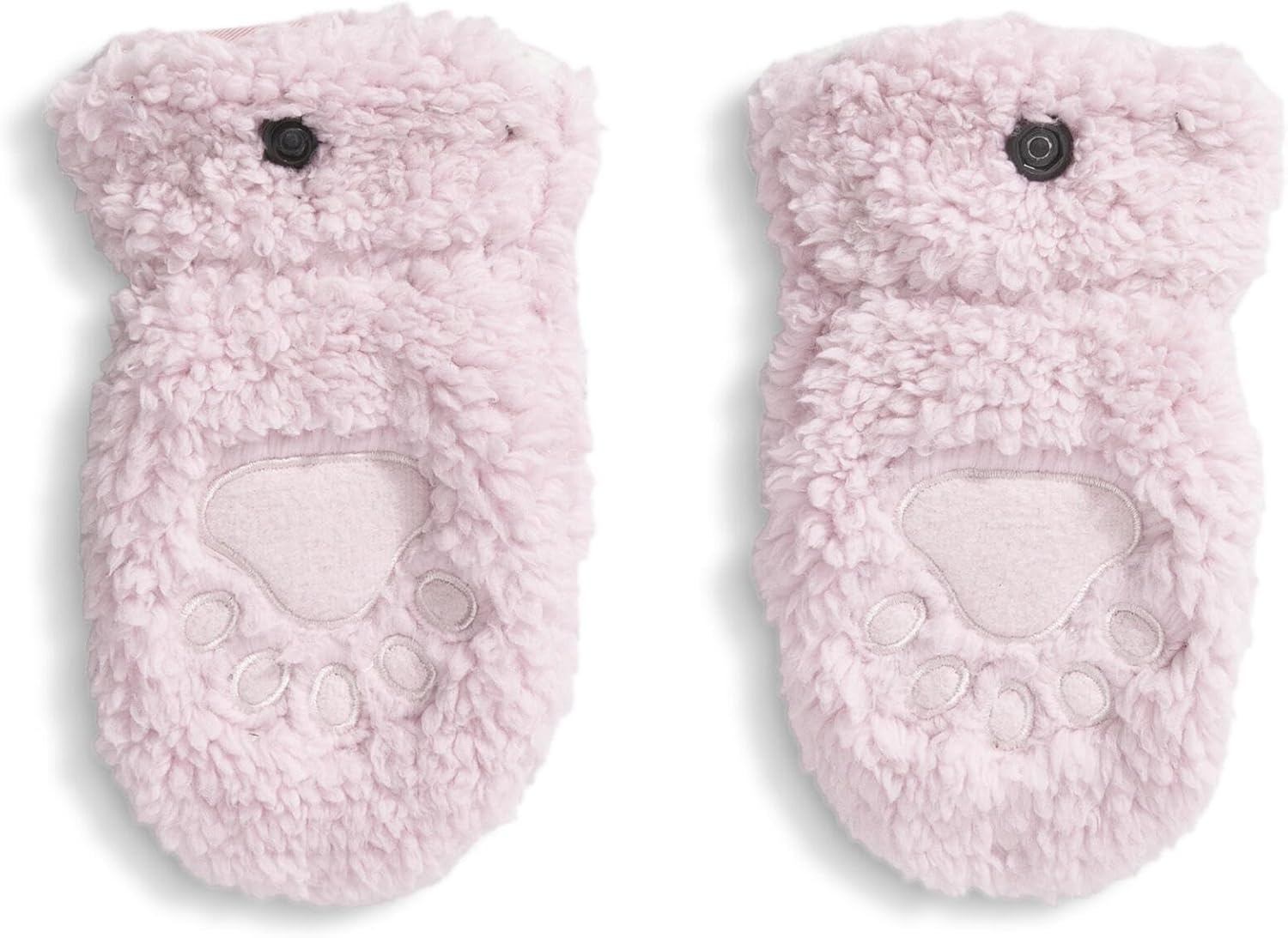 image:imageThe North Face Kids Bear Mittens High Pile Campshire Fleece Soft Lining amp Grippy Paw Print PalmPale Blossom