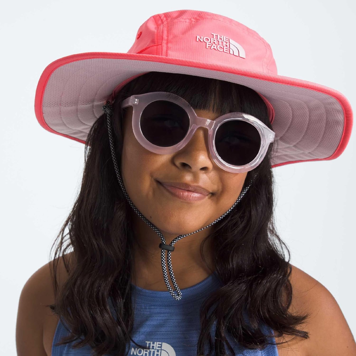 image:imageThe North Face Kids Class V BrimmerCoral Crush Logo Weather Topo Phantom Print